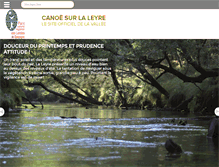Tablet Screenshot of canoesurlaleyre.com